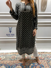 Load image into Gallery viewer, Muslin Hand Embroidery Kurti