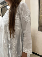 Load image into Gallery viewer, White Short Kurti