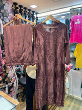 Load image into Gallery viewer, Chikankari Muslin Palazzo Set