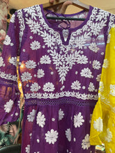 Load image into Gallery viewer, Soft chanderi Short Kurti