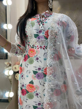 Load image into Gallery viewer, White Printed Suit