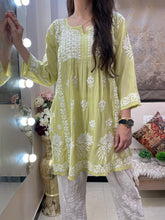 Load image into Gallery viewer, Lemon Yellow short Kurti