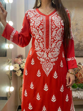 Load image into Gallery viewer, Red Kurti
