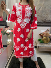 Load image into Gallery viewer, Red Kurti