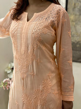 Load image into Gallery viewer, Haseena Peach kurti