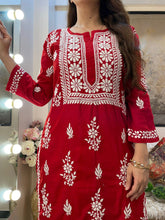 Load image into Gallery viewer, Red Kurti