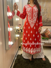 Load image into Gallery viewer, Red Kurti