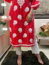 Load image into Gallery viewer, Red Kurti