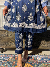 Load image into Gallery viewer, Chikankari Premium Modal Satin Pant Set

