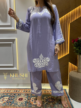 Load image into Gallery viewer, Chikankari Ryon Co-ord Set
