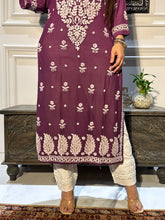 Load image into Gallery viewer, Chikankari Muslin Kurti
