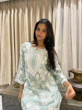 Load image into Gallery viewer, Chikankari Muslin Kurti
