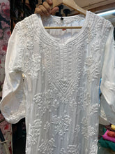 Load image into Gallery viewer, Chikankari Muslin Kurti
