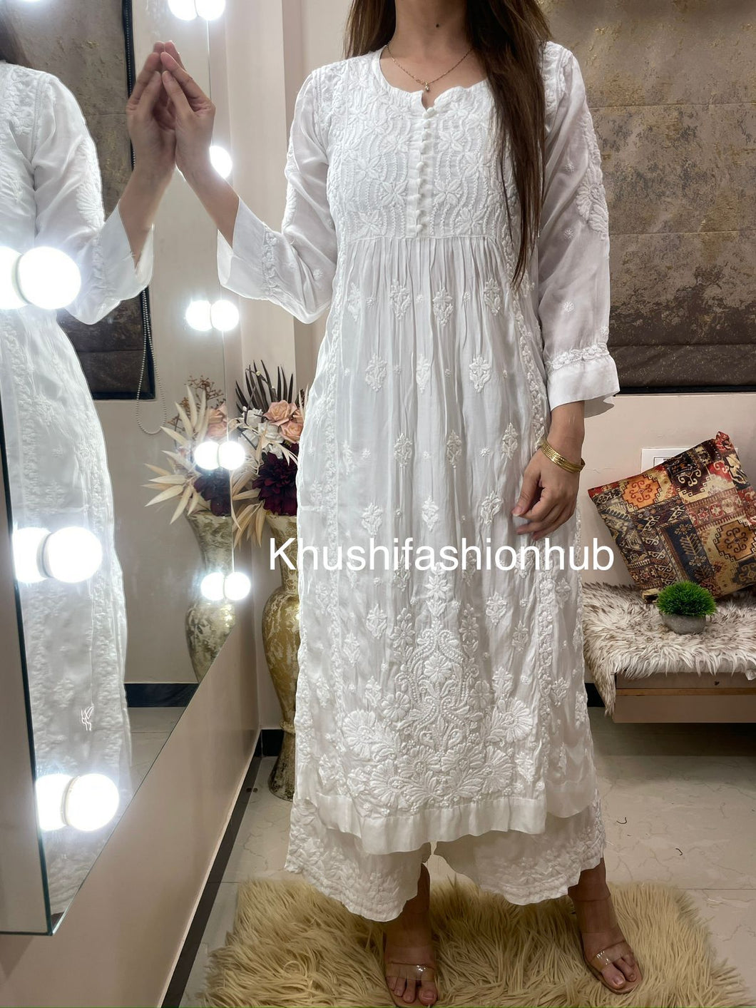 White Kurti