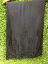 Load image into Gallery viewer, Chikankari Black Plazzo
