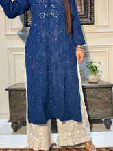 Load image into Gallery viewer, Chikankari Viscose Badla Kurti
