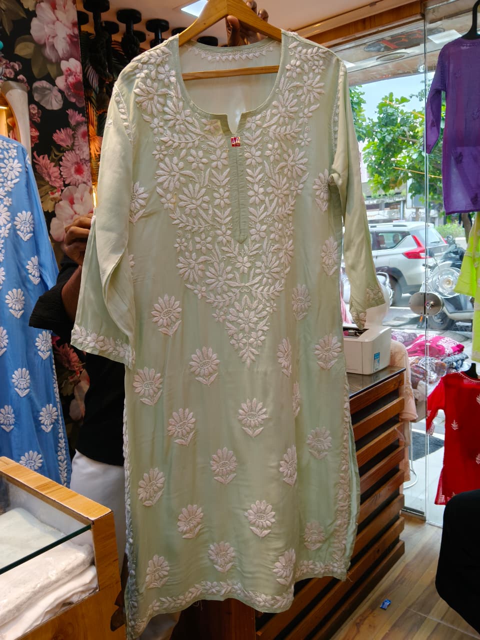 Chikankari Modal Kurti