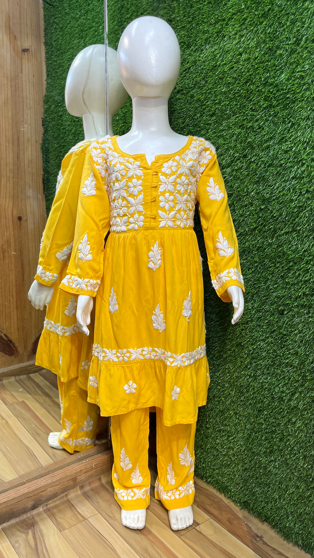 Chikankari Kid Set