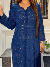Load image into Gallery viewer, Chikankari Viscose Badla Kurti
