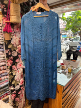 Load image into Gallery viewer, Chikankari Viscose Georgette Kurti
