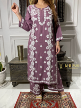 Load image into Gallery viewer, Chikankari Modal Pallazo Set
