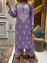 Load image into Gallery viewer, Ryon cotton chikankari set
