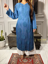 Load image into Gallery viewer, Chikankari Viscose Georgette Kurti
