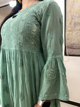 Load image into Gallery viewer, Green Badla Kurti
