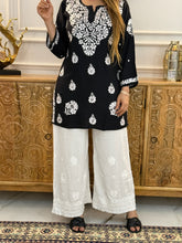 Load image into Gallery viewer, Chikankari Ryon Short Kurti
