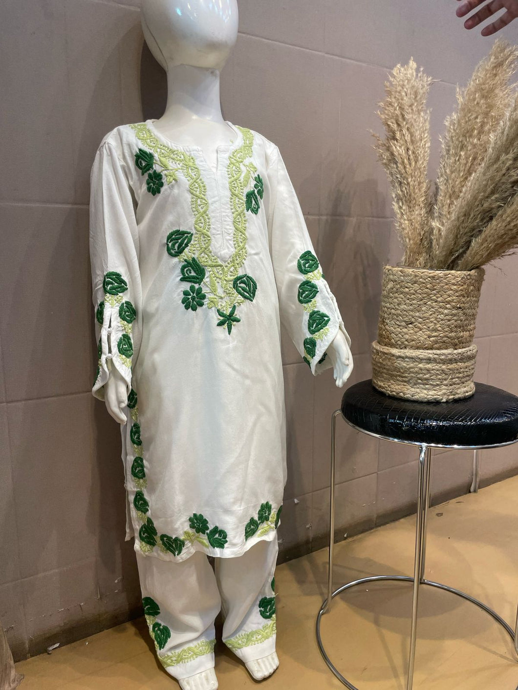 Chikankari Kid Set