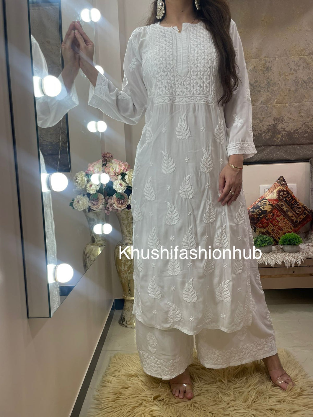 White Muslin Kurti
