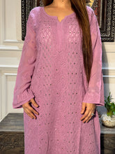 Load image into Gallery viewer, Chikankari Viscose Badla Kurti
