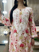 Load image into Gallery viewer, Peach Printed Pallazo set
