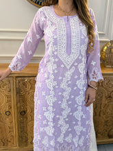 Load image into Gallery viewer, Chikankari Muslin Cutwork Kurta

