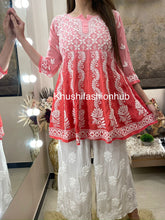Load image into Gallery viewer, Peach Short Kurti
