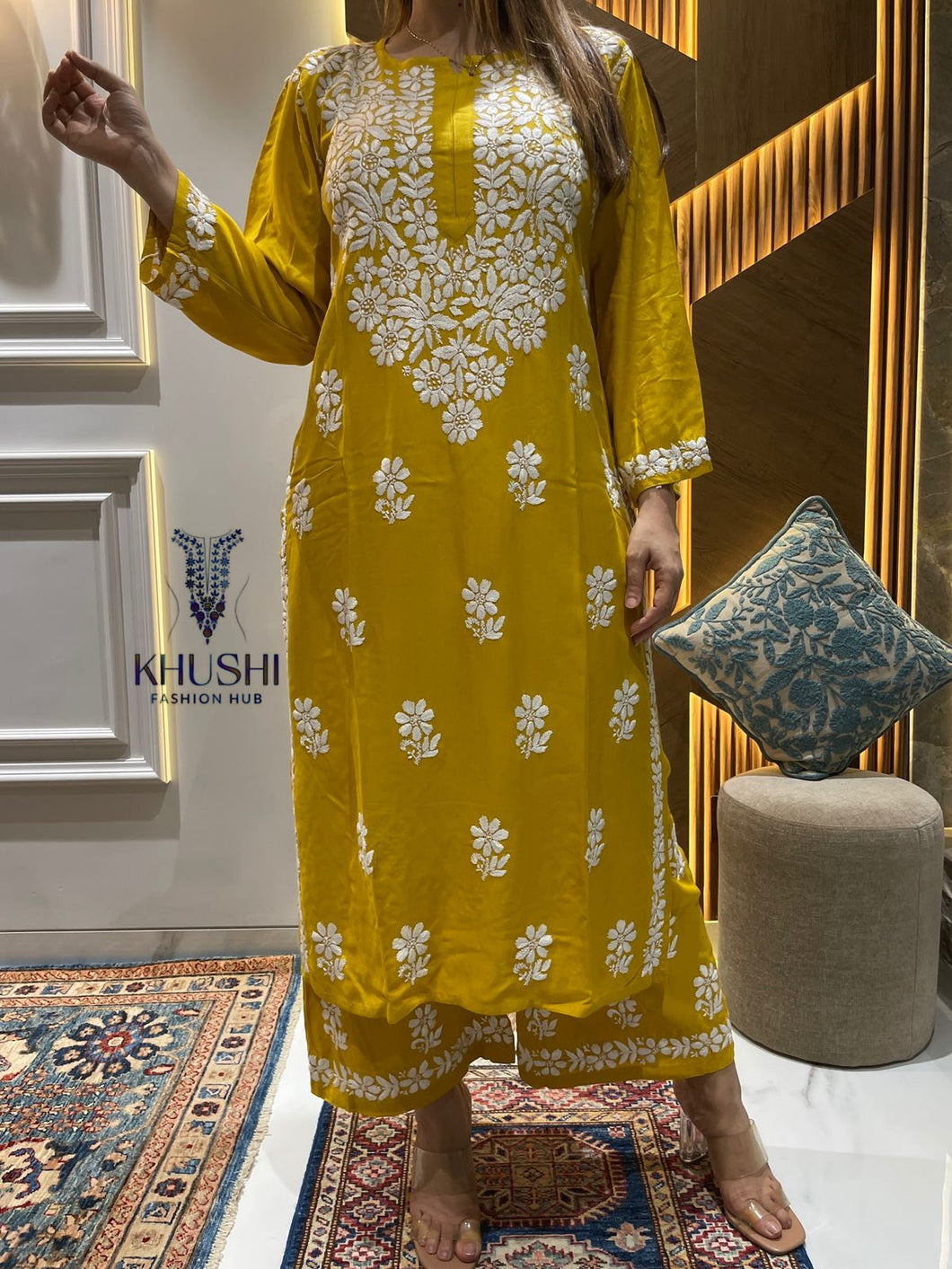 Ryon Cotton Chikankari Set