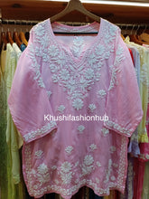 Load image into Gallery viewer, Pink Short Kurti
