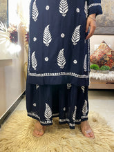 Load image into Gallery viewer, Navy Blue Gharara Set
