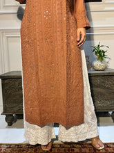 Load image into Gallery viewer, Chikankari Viscose Badla Kurti
