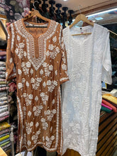 Load image into Gallery viewer, Chikankari Muslin Kurti
