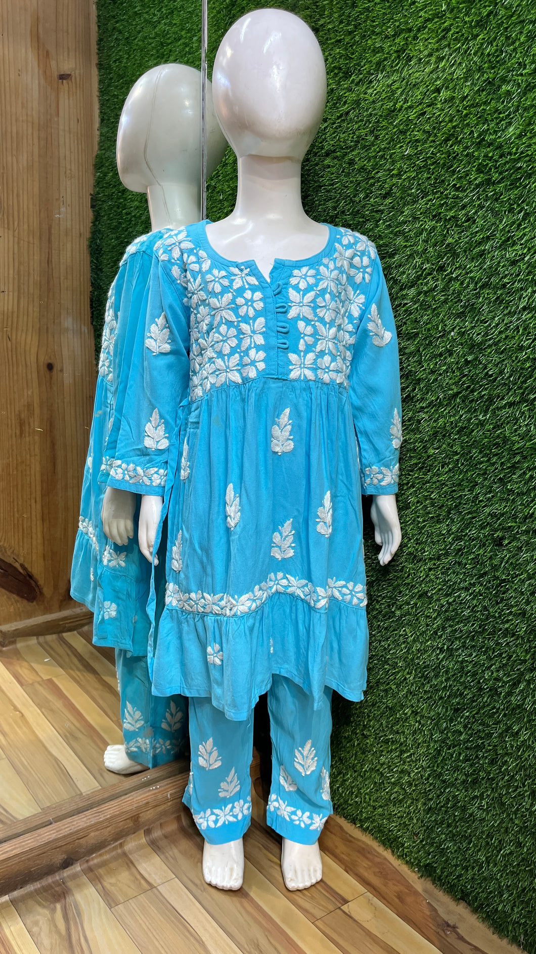 Chikankari Kid Set