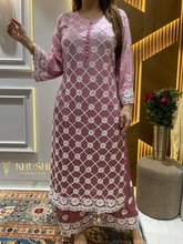Load image into Gallery viewer, Chikankari Modal Satin Pallazo Set
