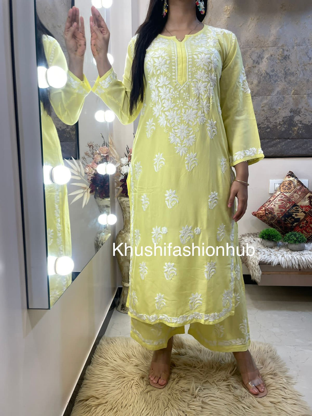 Lime Pallazo set