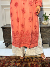 Load image into Gallery viewer, Chikankari Viscose Georgette Kurti
