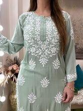 Load image into Gallery viewer, Moss Green Kurti
