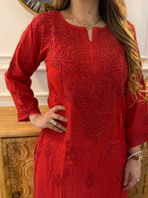 Load image into Gallery viewer, Chikankari Cotton Kurta
