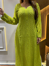 Load image into Gallery viewer, Chikankari Viscose Mukaish Work Kurti
