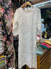 Load image into Gallery viewer, Chikankari Muslin Kurti
