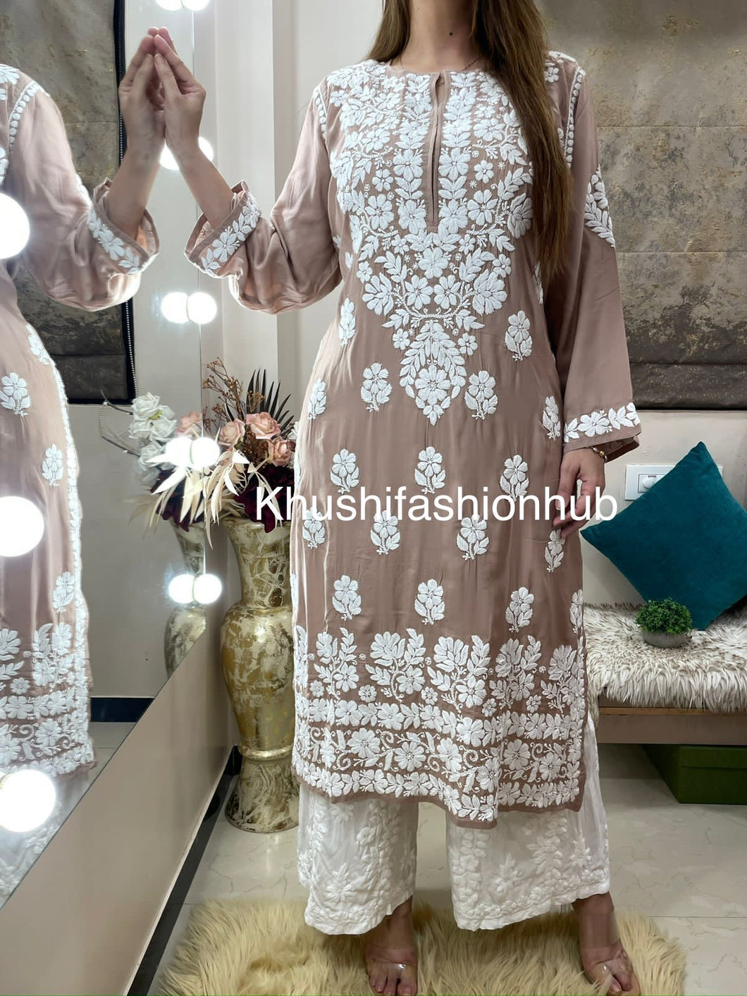 Beige Kurti