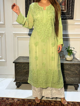 Load image into Gallery viewer, Chikankari Viscose Georgette Kurti
